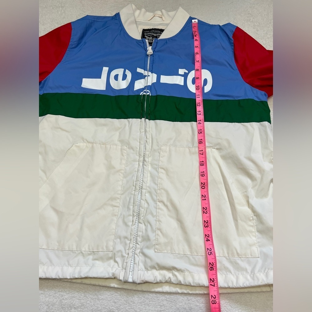 Levi's Retro Varsity Bomber Zip-Up Windbreaker Jacket - Large - Picture 4 of 14
